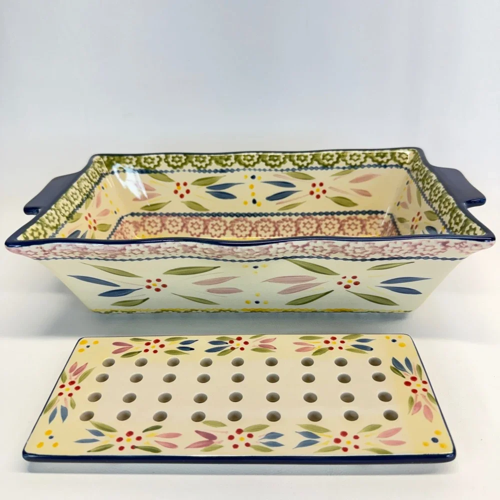 Temp-tations Old World 1.7 QT Rectangular Baker Trivet Loaf Pan KFI-XNG-753042
